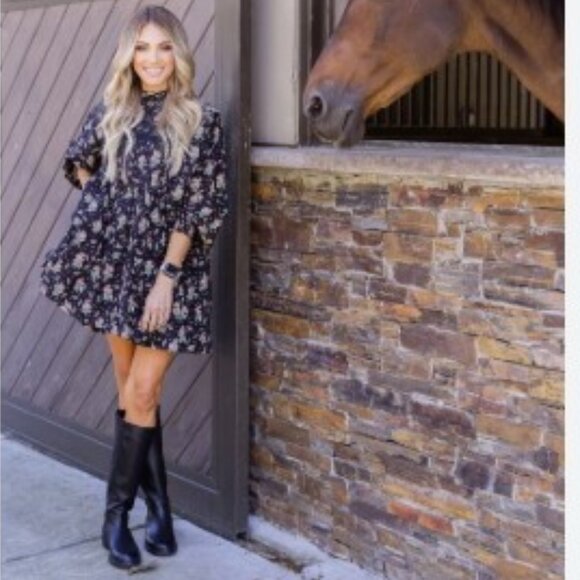 Pilcro Long-Sleeve Mock-Neck Swing Mini Dress, NWT - XXS - Picture 4 of 12